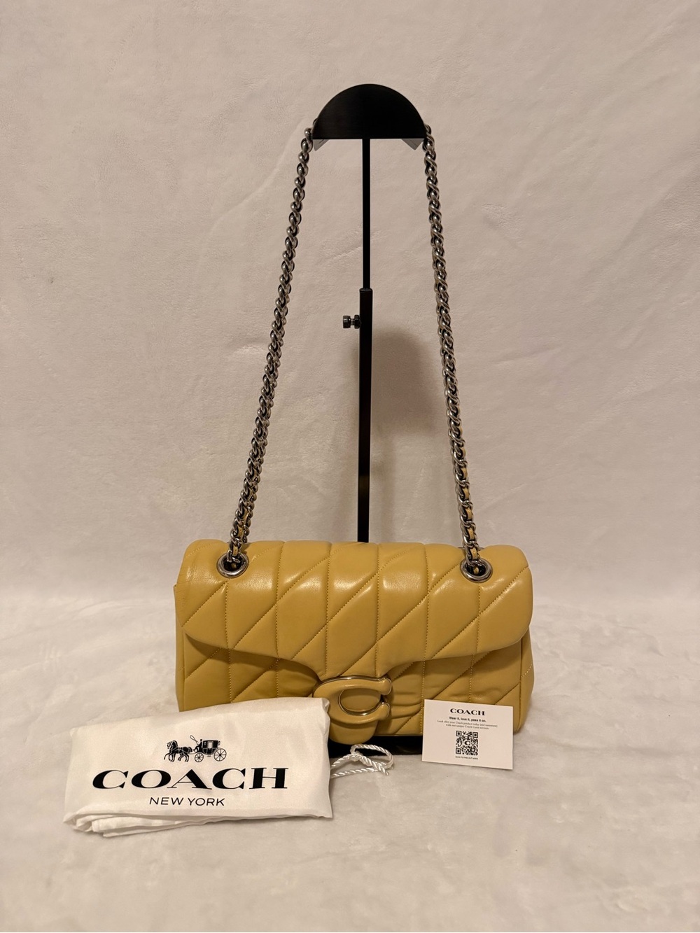 Coach Tabby Shoulder Bag 26 with Quilting (Hay/Yellow)